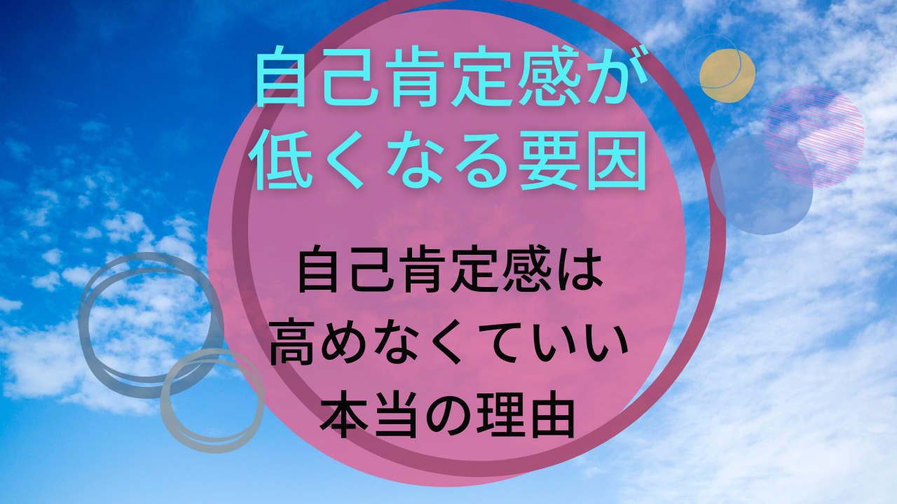 【自己肯定感が低くなる要因】自己肯定感は高めなくていい本当の理由 - プレミアムな時間の作り方